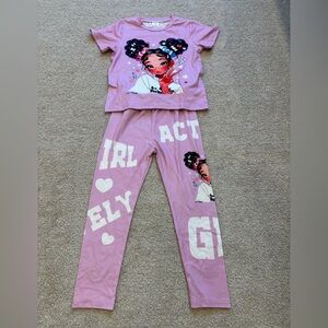 Kids Pink Matching Set 5T NWOT